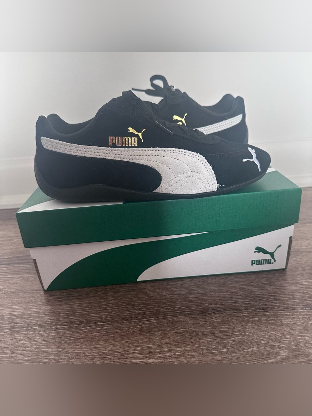 Puma Speedcat OG Kids Black & White Sneakers